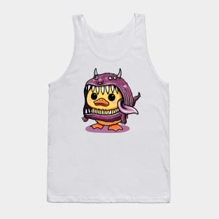 Duckie in a Monster Costume Tank Top
